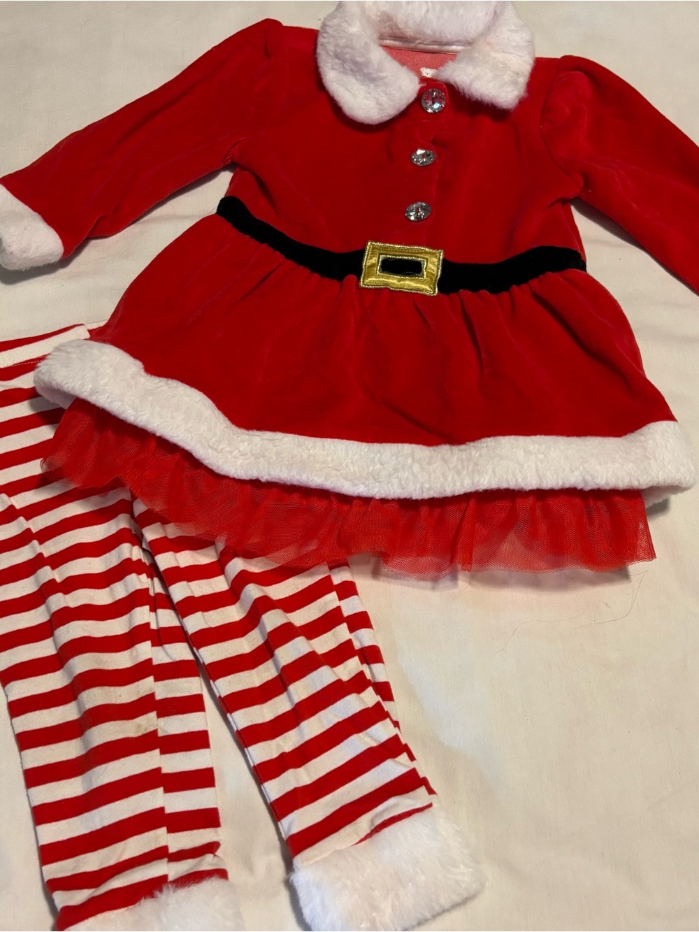 Koala Kids Jeweled Christmas Outfit-size 12-18 Months Dress & Leggings